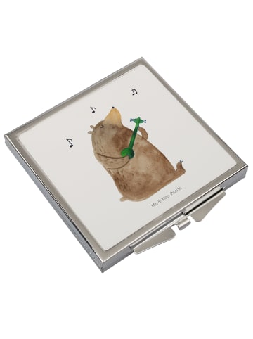 Mr. & Mrs. Panda Schminkspiegel Bär Lied ohne Spruch in Weiß