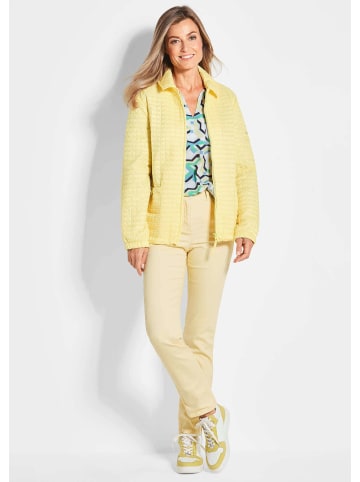 GOLDNER Kurzgröße:  Leichte Jacke mit Waffelstepp in gelb