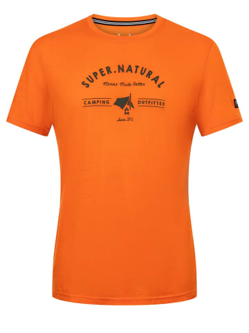 super.natural Merino T-Shirt in orange