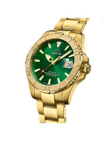 Jaguar Analog-Armbanduhr Jaguar Pro Diver gold groß (ca. 40mm)