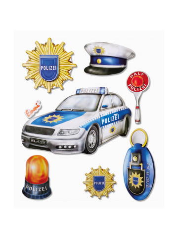 ROTH XXL 3D-Sticker Polizei in Blau