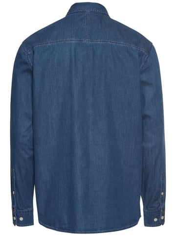 Camel Active Langarmhemd in Dark Navy