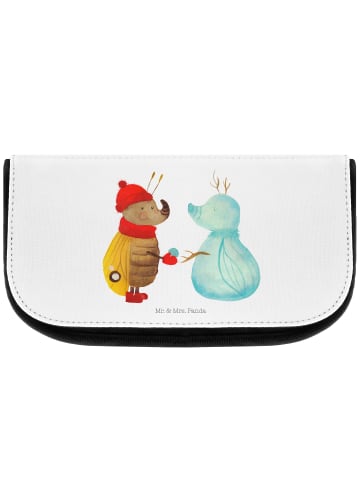 Mr. & Mrs. Panda Kosmetiktasche Nachtfalter Schneemann ohne Spruch in Weiß