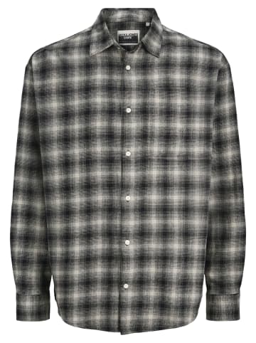 JACK & JONES Junior Hemd 'Cover Checked' in grau