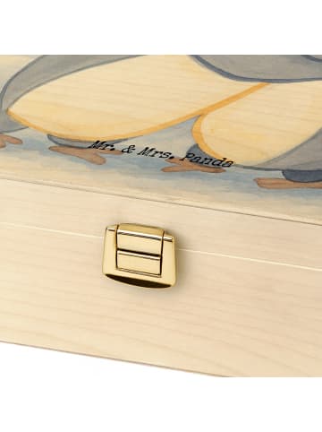 Mr. & Mrs. Panda Teebehälter Pinguine Kuscheln Design ohne Spruch in Weiß