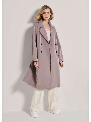 MADELEINE Zweireihiger Trenchcoat in mauve