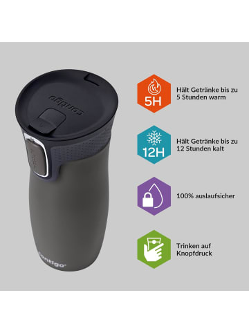 contigo Thermobecher West Loop Autoseal Edelstahl Isolierbecher Fb.Gunmetal