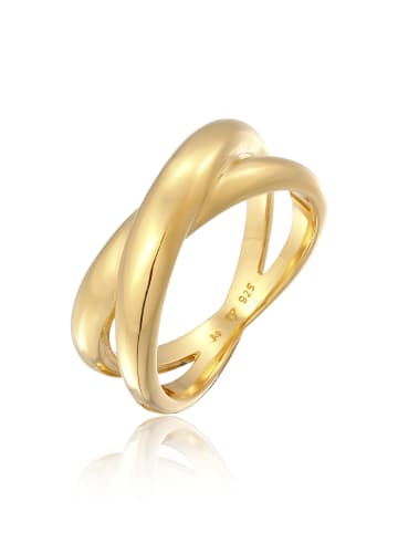 Elli Ring 925 Sterling Silber Twisted in Gold