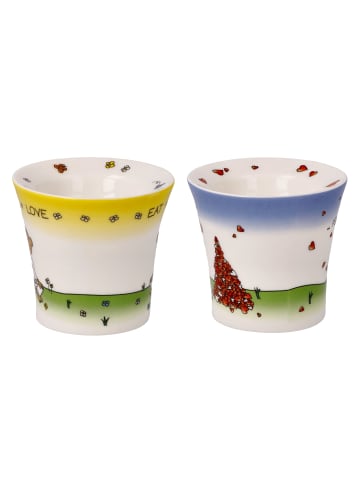 Goebel Eierbecher " Set - Der kleine Yogi " in Bunt