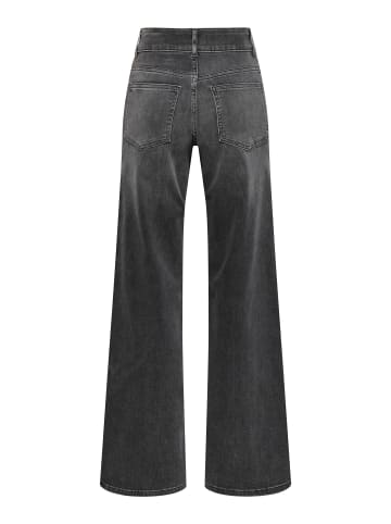 ONLY Jeans mit weitem Bein in Washed Black