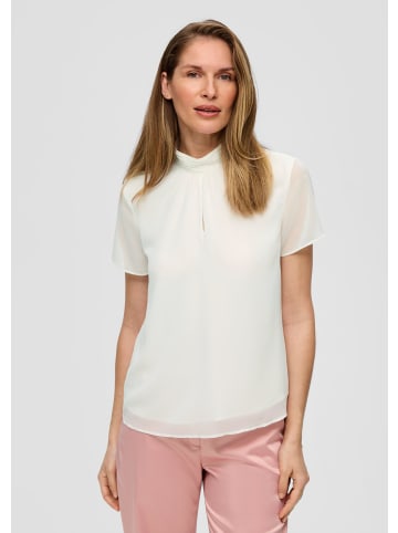 s.Oliver BLACK LABEL Bluse kurzarm in Creme