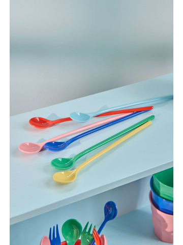 Rice Melamin Latte Löffel Set – Bunt (6er-Set) in bunt