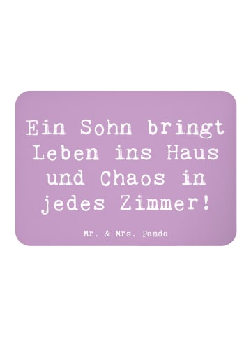 Mr. & Mrs. Panda Magnet Spruch Lebhafter Sohn mit Spruch in Lavendeltraum
