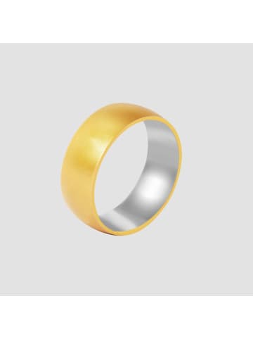 Adeliás Herren Ring aus Edelstahl in gold