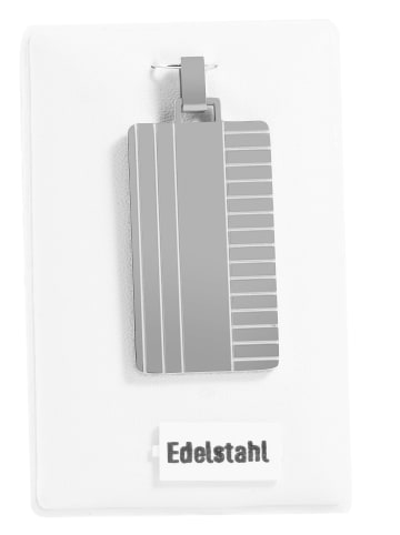 Adeliás Unisex Gravuranhänger – aus Edelstahl in silber