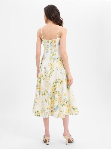 Marie Lund Abendkleid in gelb weiß - 0001