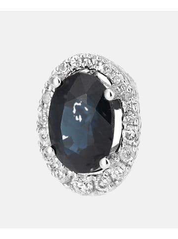 Diamant L'éternel Ohrstecker aus 375 Weißgold mit Diamant mit Saphir