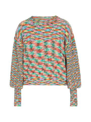 IZIA Damen Pullover in Grün Mehrfarbig