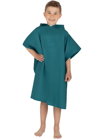 normani Kinder Badeponcho aus schnelltrocknendem Mikrofaser in Petrol
