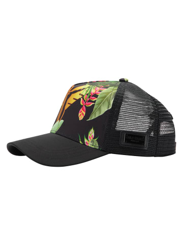 Carlo Colucci Trucker Cap Curtin in Schwarz / Grün