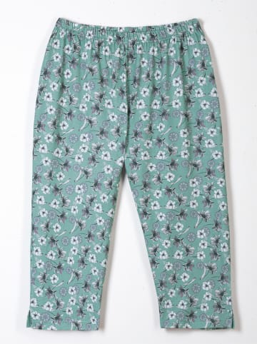 Sieh an! Capri-Schlafanzug in salbei-bedruckt