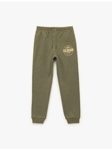KOTON SWEAT BOTTOMS in Khaki