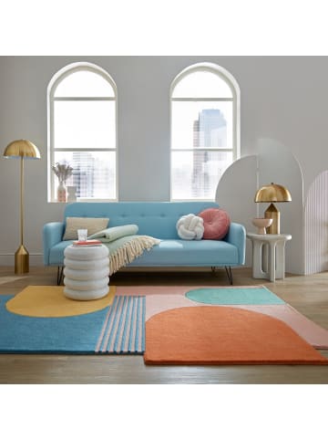 KADIMA DESIGN Wollteppich modern, abstrakt, rutschfest, Teppich 100% Wolle in Multi