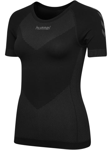 Hummel Hummel T-Shirt Hummel First Multisport Damen Atmungsaktiv Feuchtigkeitsabsorbierenden Leichte Design Nahtlosen in BLACK