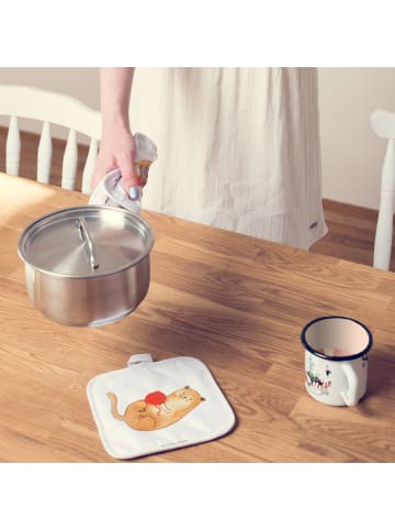 Mr. & Mrs. Panda topfhalter Katze Wolle ohne Spruch in Weiß