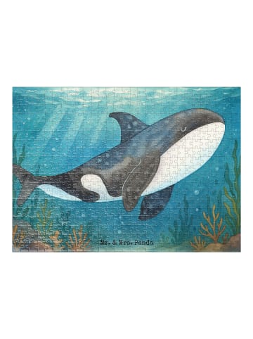 Mr. & Mrs. Panda Puzzle Orca Design ohne Spruch in Weiß