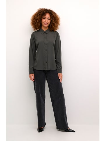 Kaffe Langarm-Bluse KAsandy Regular fit in Black Oyster