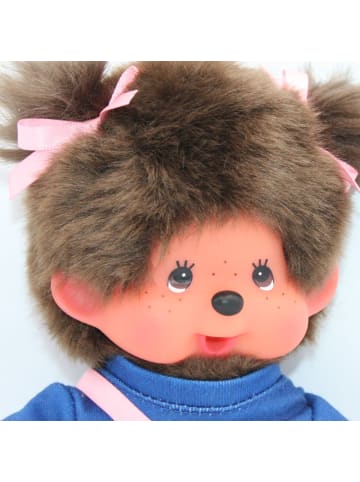 Monchhichi Kawai Mädchen im Kleid | mit Bärentasche | 20 cm |  Monchhichi Puppe