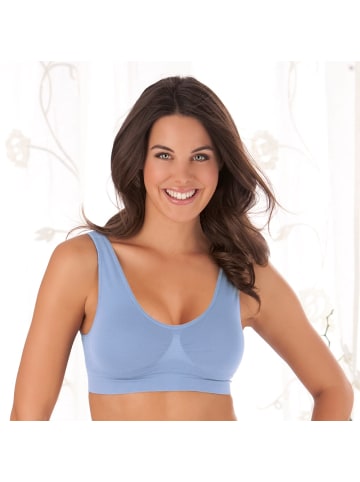 SLIMmaxx Super-BH 6er-Set 36/38 (M) beige/cayenne/eisblau/lavendel/schwarz/weiß Bunt