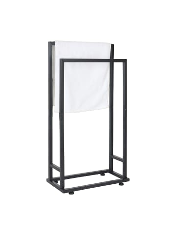 relaxdays Handtuchständer in Schwarz - (B)41 x (H)77 x (T)21 cm
