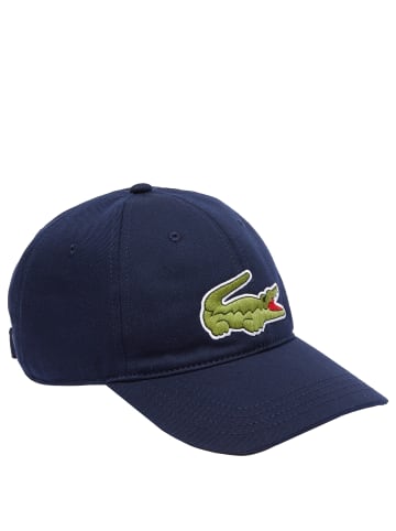 Lacoste - Cap mit Logo aus Bio-Baumwolle in navy blue