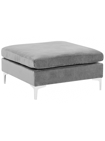 Beliani Ottomane EVJA in Grau - (W) 85 x (H) 48 x (L) 85 cm
