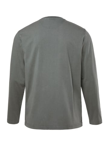 Men Plus Kurzarm T-Shirt in dunkelgrün