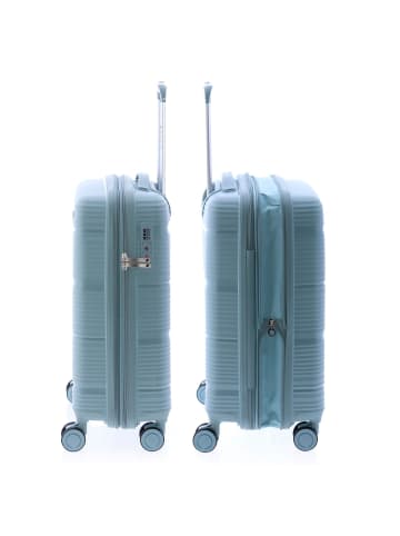 Gladiator 0800 4 Rollen Trolley 55 cm mit Dehnfalte grey