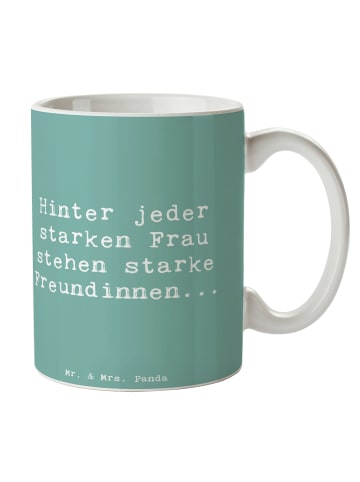 Mr. & Mrs. Panda Kaffeetasse Spruch Hoffnung Freundinnen mit Spruch in Meeresbrise
