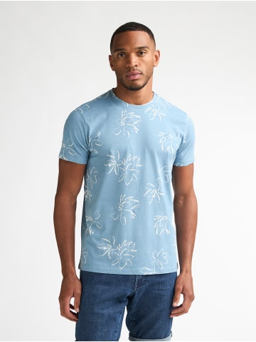 Petrol Industries T-Shirt mit Allover-Print Grafito in Blau