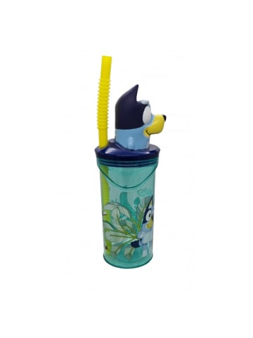 Bluey Trinkbecher 3D Kinderbecher & Strohhalm-Tumbler 360ml