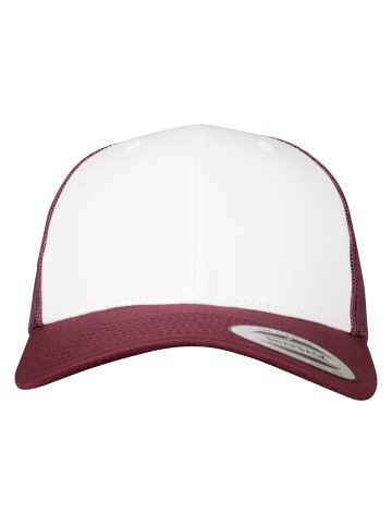  Flexfit Trucker in maroon/white/maroon