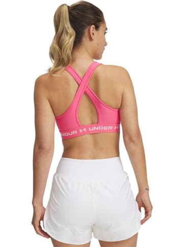 Under Armour Sport-BH "Crossback Mid Bra" in Pink