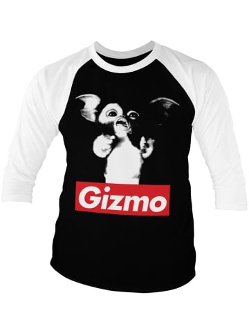 Gremlins Longsleeve "Gizmo Baseball 3/4 Sleeve Tee" in Weiß