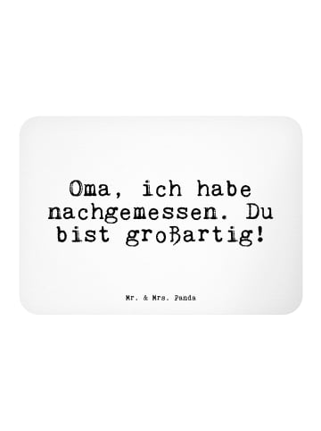 Mr. & Mrs. Panda Kühlschrankmagnet Oma, ich habe nachgemessen...... in Weiß