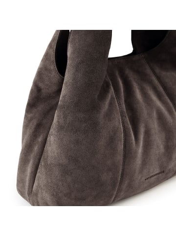 Les Visionnaires Paz Essential Schultertasche Leder 46 cm in dark brown 1