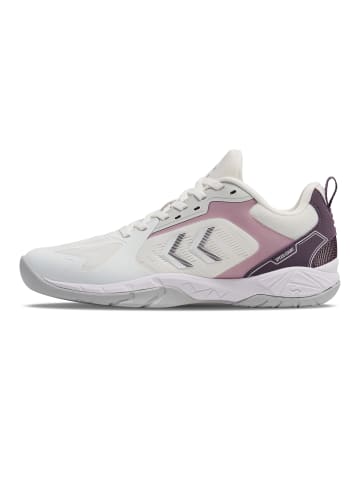 Hummel Hallenschuh Speed Court Innenbereich Erwachsene in WHITE/SEA FOG