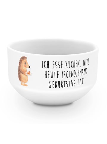 Mr. & Mrs. Panda Salatschüssel Igel Kuchenstück mit Spruch in Weiß