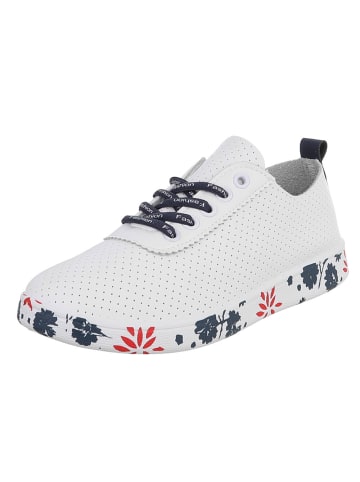Ital-Design Freizeitschuh in Weiß und Dunkelblau