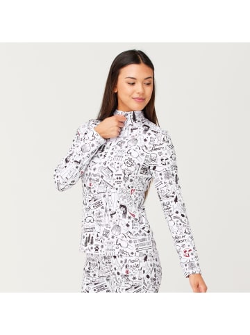 Krimson Klover Baselayer Graffiti Top in snow